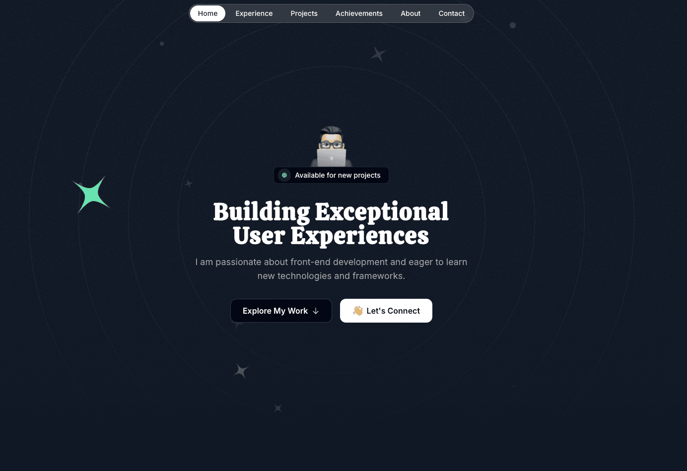 Screenshot of Portfolio Website - Personal Project project